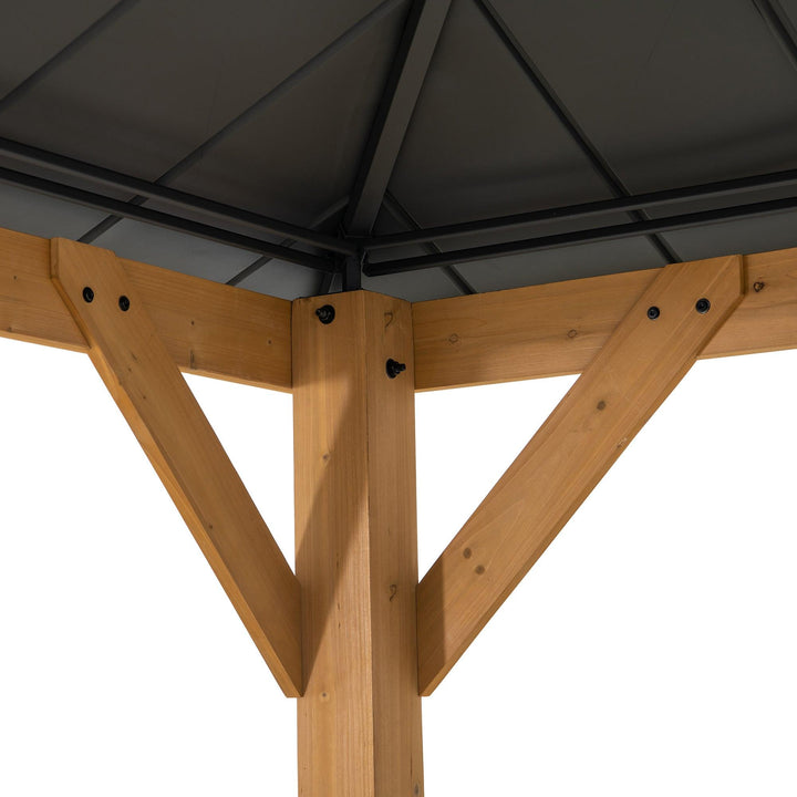 A102007751 Zedernholz Gazebo RIMO - 390cm x 450cm 