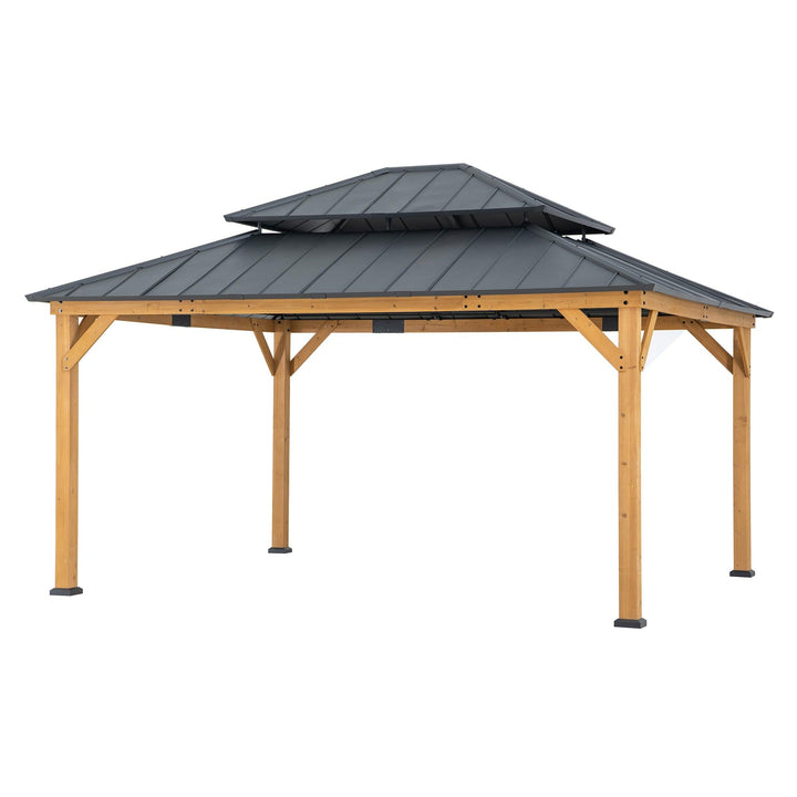 A102007751 Zedernholz Gazebo RIMO - 390cm x 450cm 