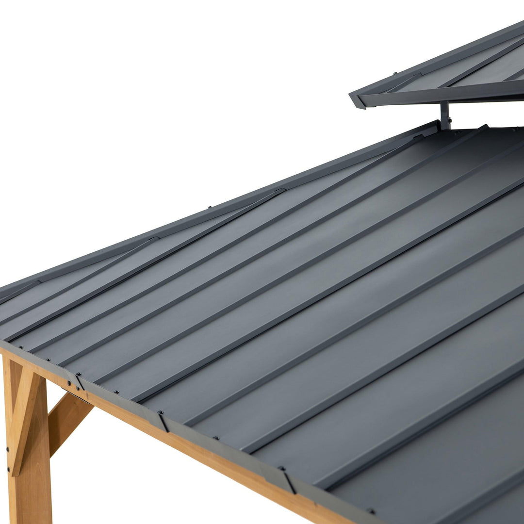 A102007751 Zedernholz Gazebo RIMO - 390cm x 450cm 