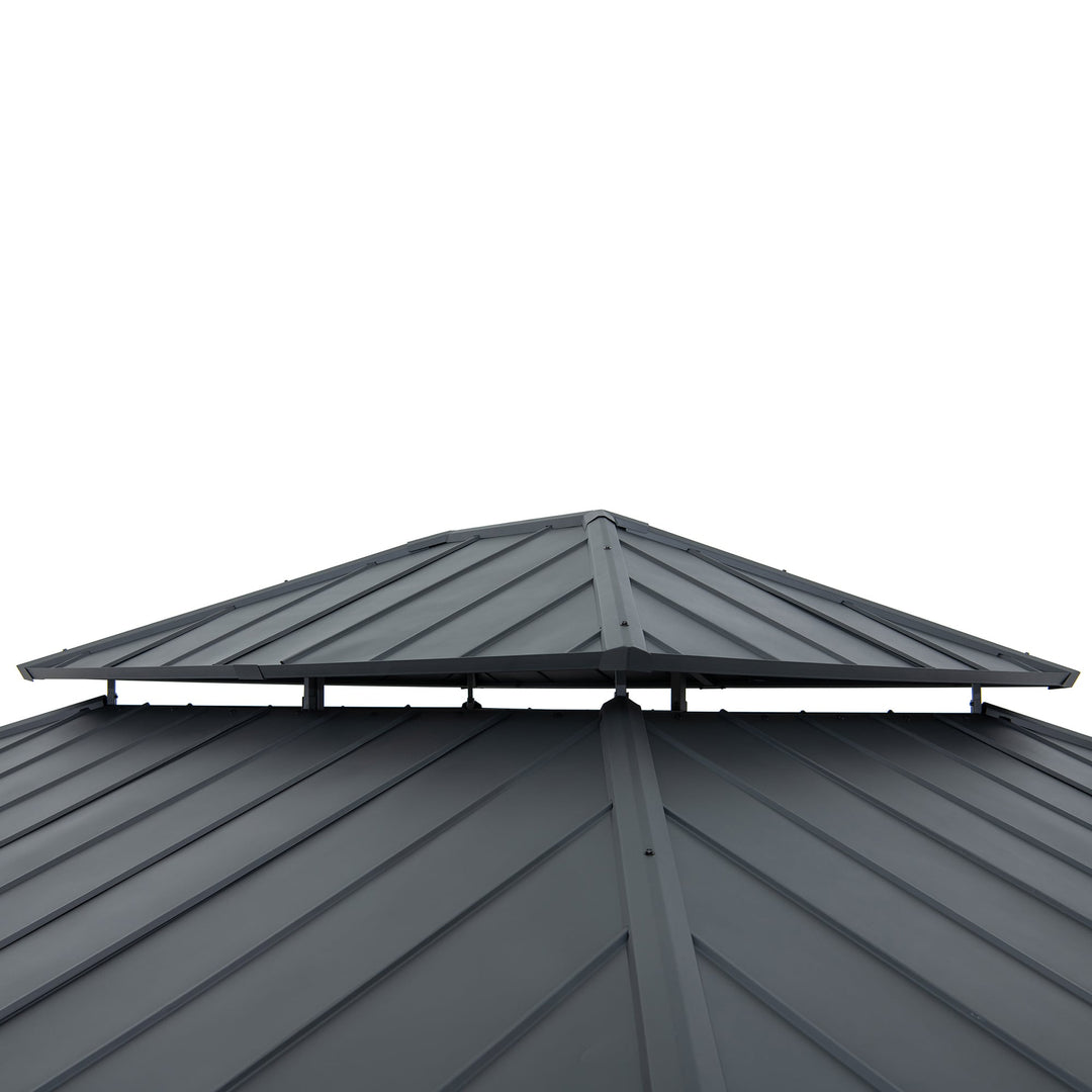 A102007760 Zedernholz Gazebo TRIVOR -  390cm x 450cm 