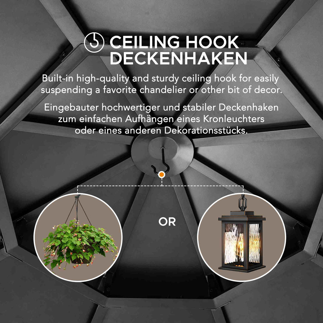 A102007903 Zedernholz Gazebo EGGI - 396cm x 396cm 