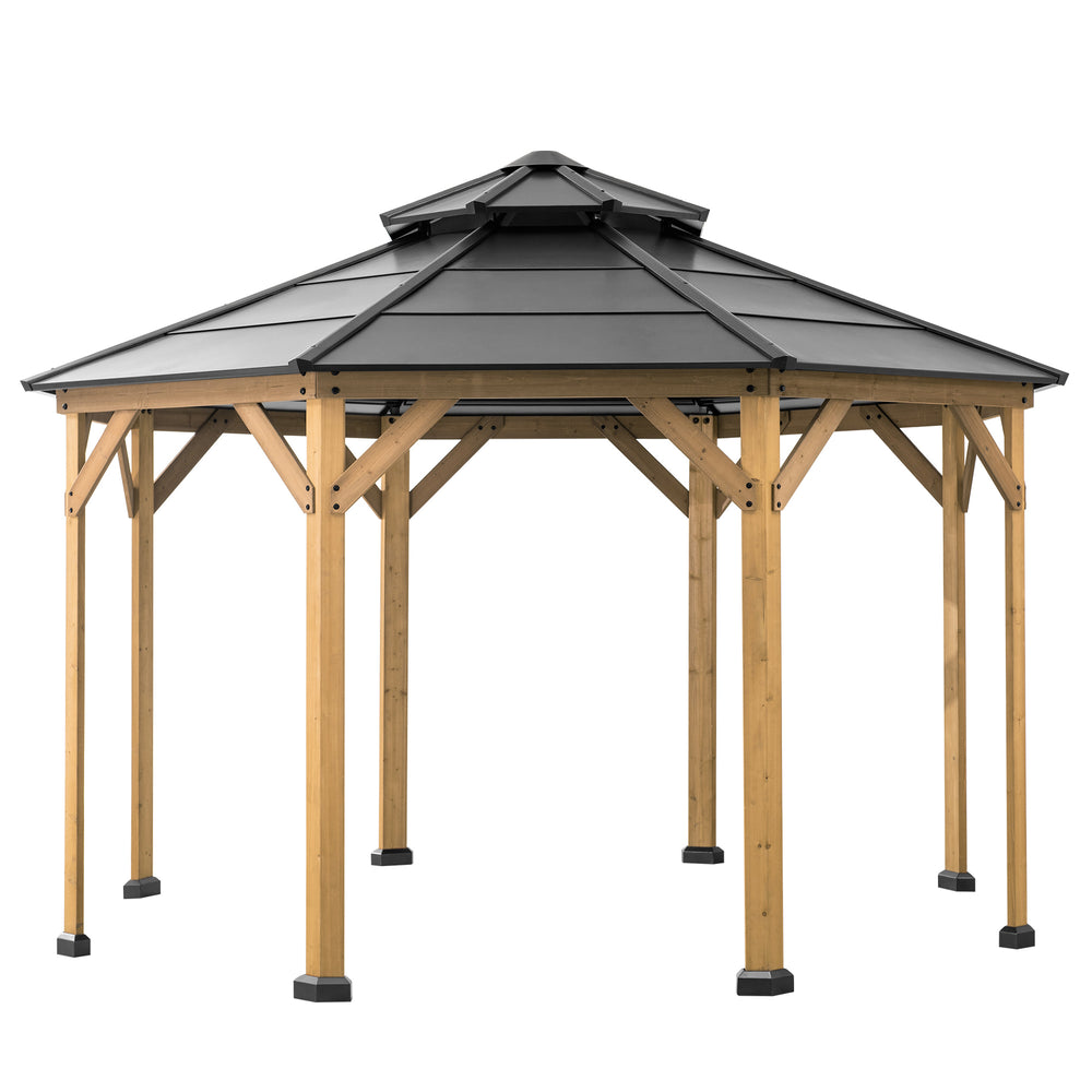 A102007903 Zedernholz Gazebo EGGI - 396cm x 396cm 
