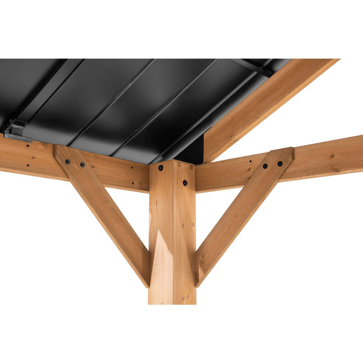 A102008114 Zedernholz Gazebo REBRA - 404cm x 465cm 