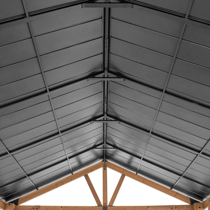 A102008114 Zedernholz Gazebo REBRA - 404cm x 465cm 