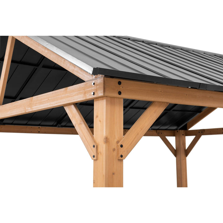 A102008114 Zedernholz Gazebo REBRA - 404cm x 465cm 