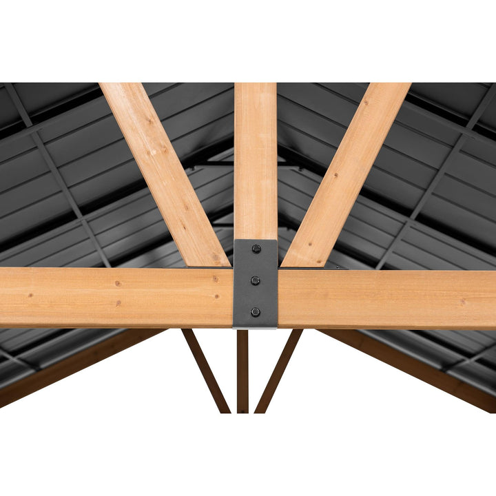 A102008114 Zedernholz Gazebo REBRA - 404cm x 465cm 