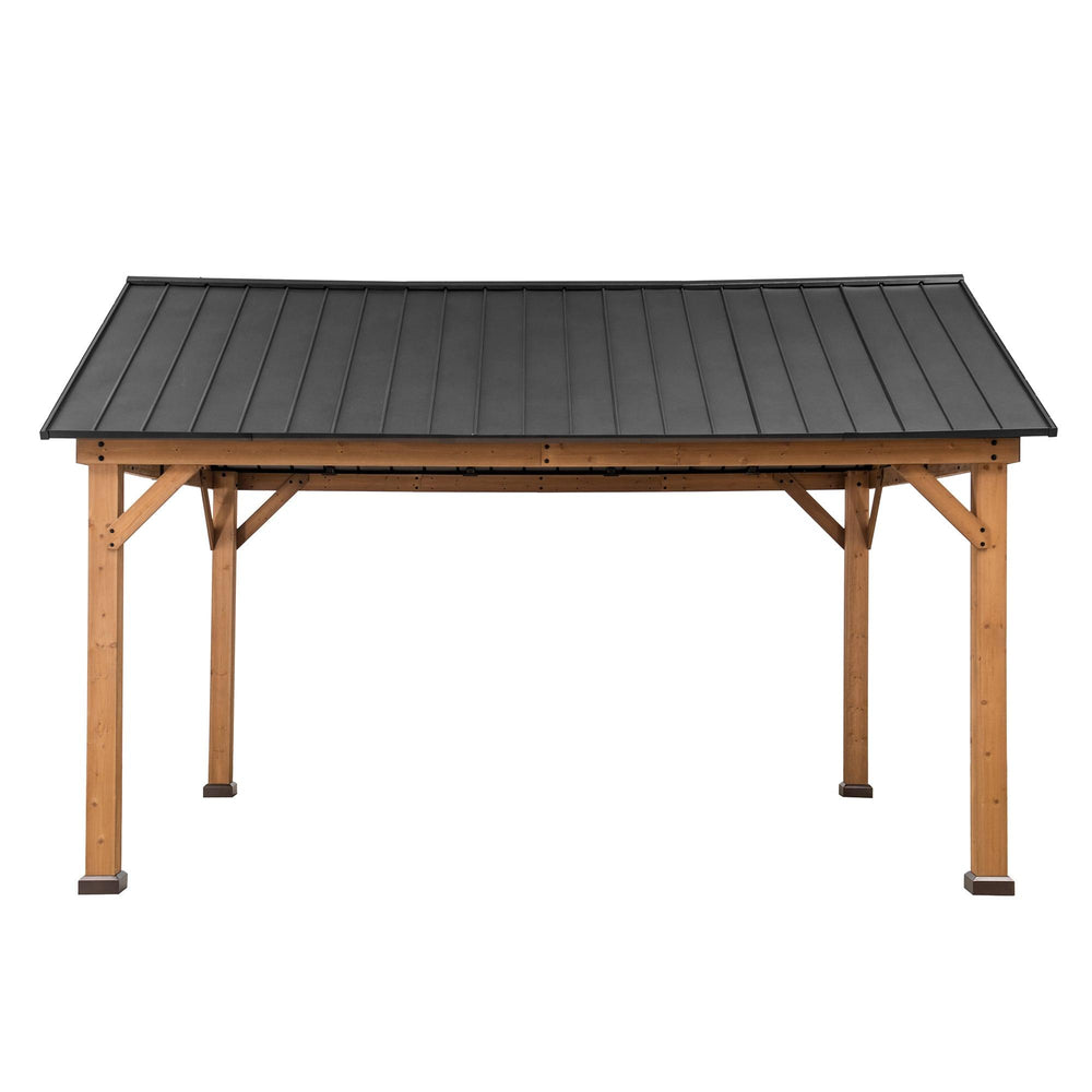 A102008114 Zedernholz Gazebo REBRA - 404cm x 465cm 