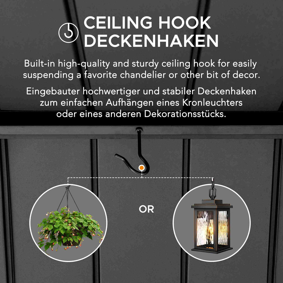 A102008114 Zedernholz Gazebo REBRA - 404cm x 465cm 
