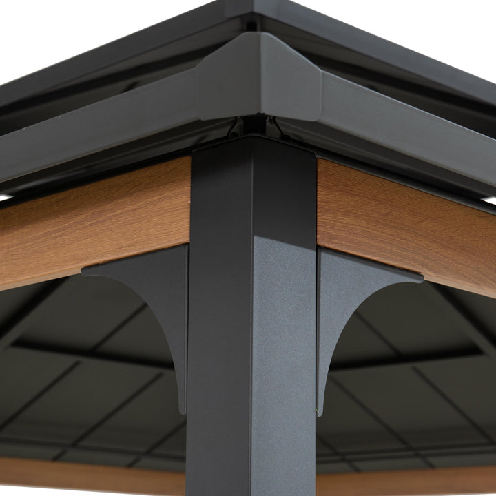 A102026900 Stahl Pavillon Pasu - 300cm x 300cm 