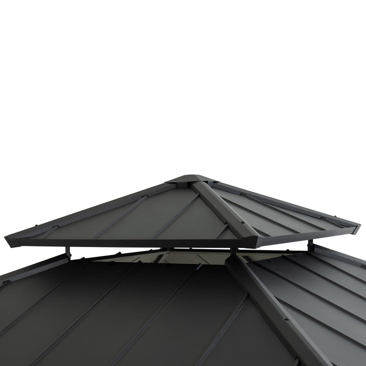 A102026900 Stahl Pavillon Pasu - 300cm x 300cm 