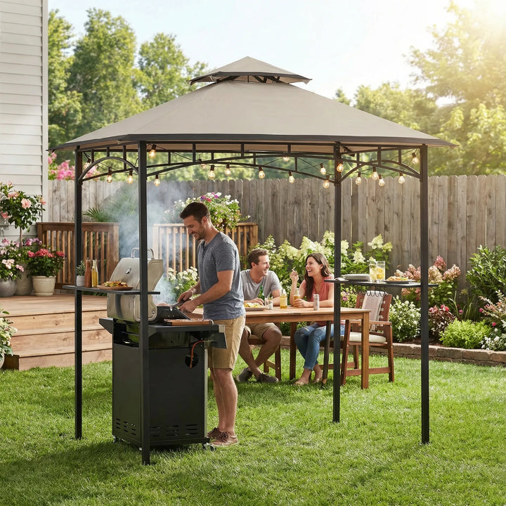 Steel Grill Gazebo LINAS - 152cm x 244cm