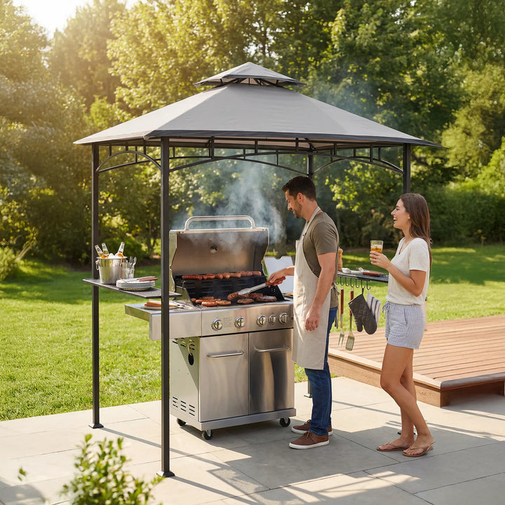 Steel Grill Gazebo LINAS - 152cm x 244cm
