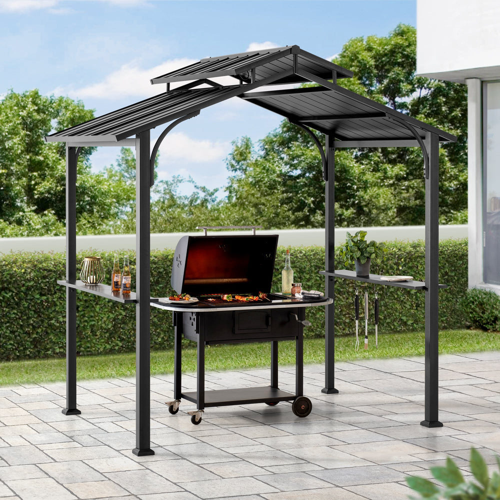 A104002821 Stahl Grill Pavillon ECRINS - 153cm x 242cm 