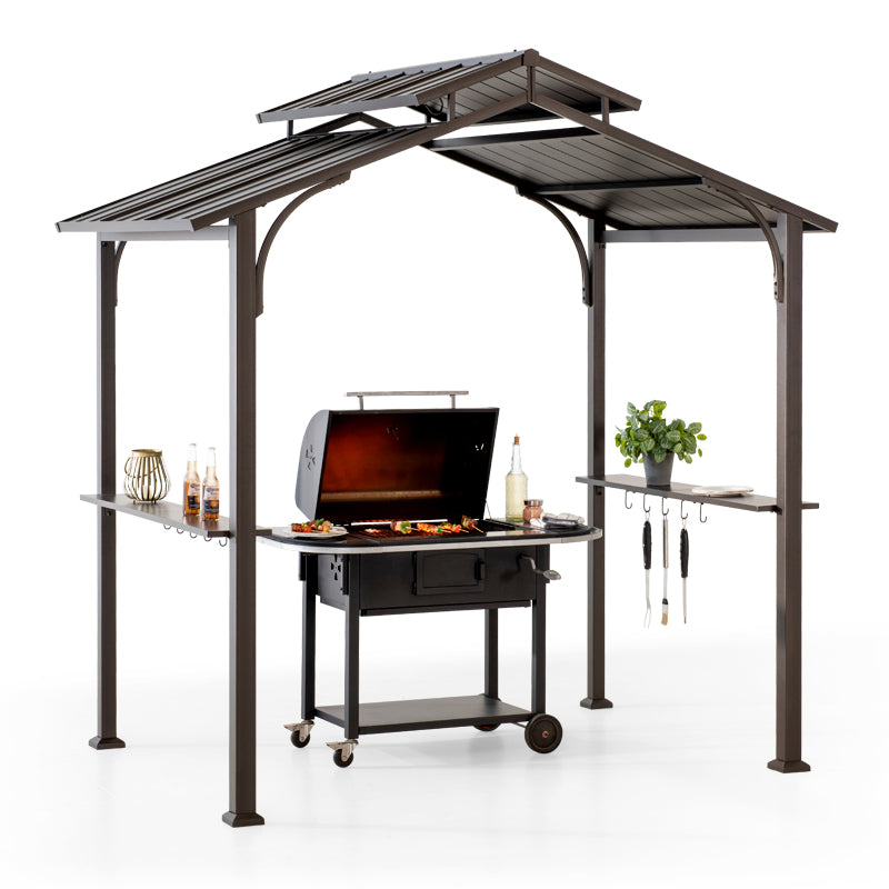 A104002821 Stahl Grill Pavillon ECRINS - 153cm x 242cm 