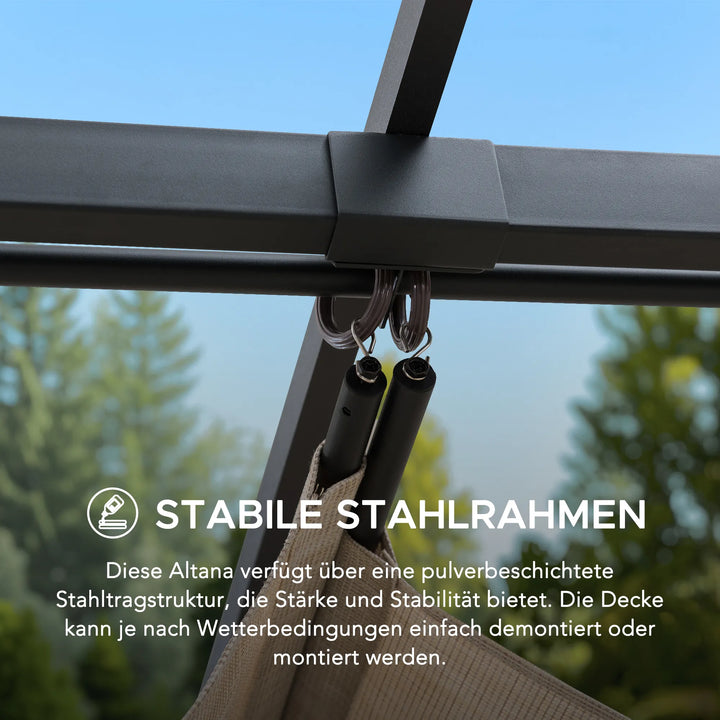 Stahl Pergola GIONA - 277cm x 363cm
