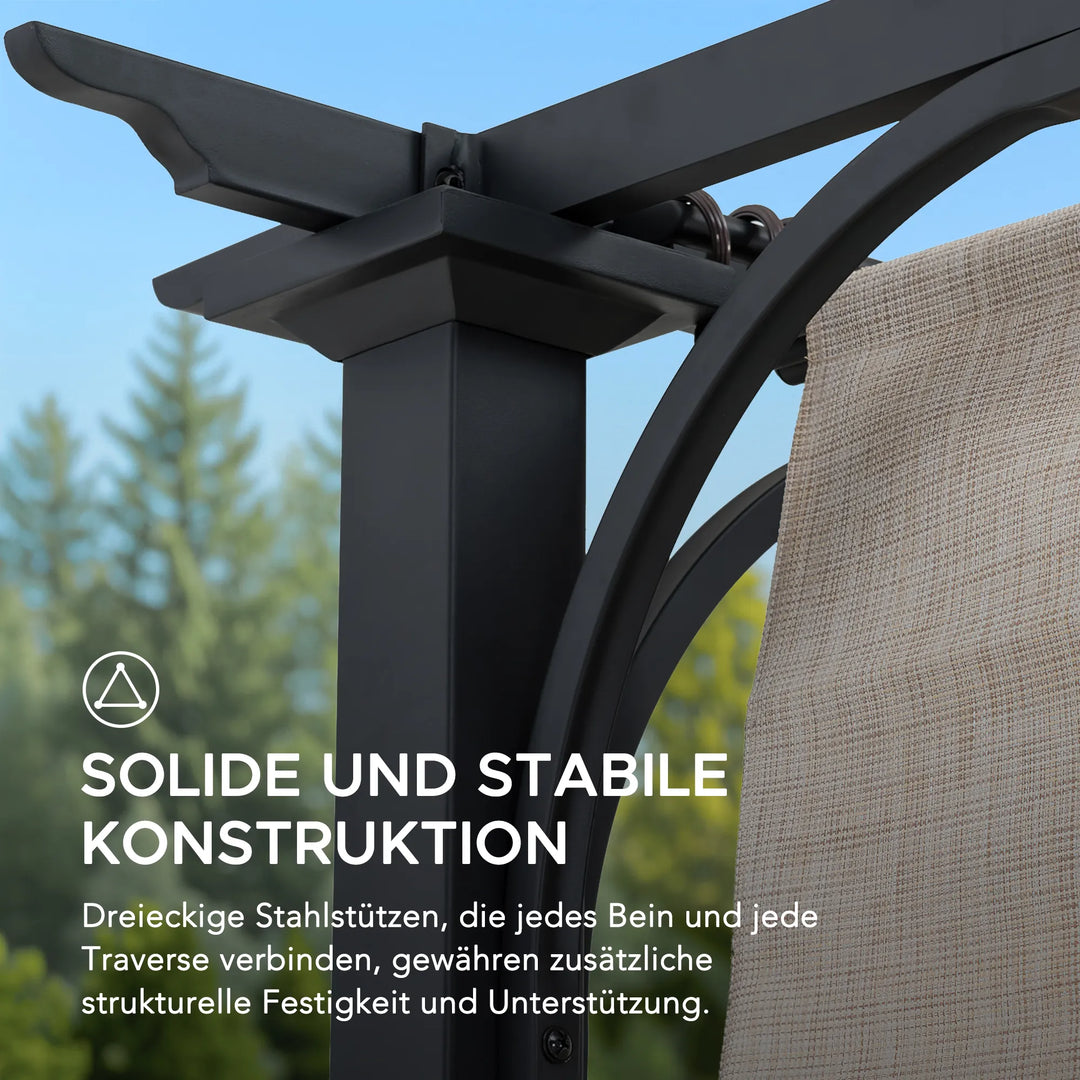 Stahl Pergola GIONA - 277cm x 363cm