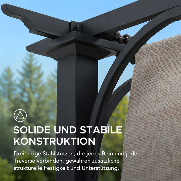 Stahl Pergola GIONA - 277cm x 363cm