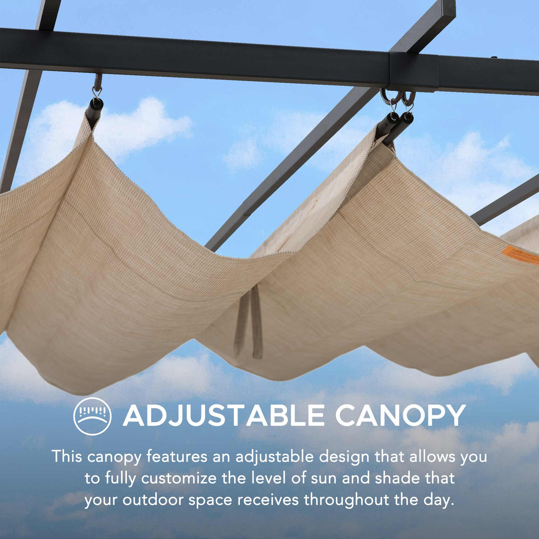 A106005600 Stahl Pergola GIONA - 277cm x 363cm 