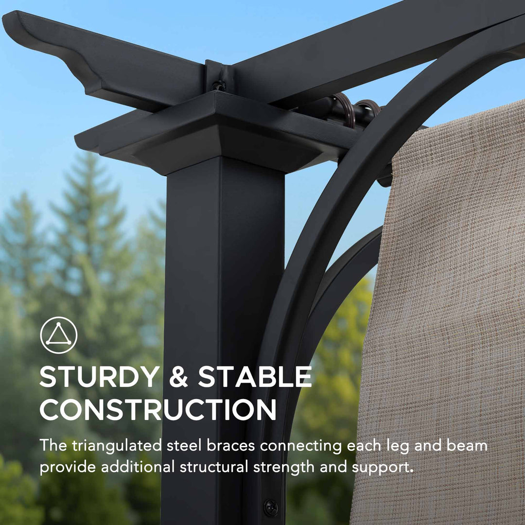 A106005600 Stahl Pergola GIONA - 277cm x 363cm 