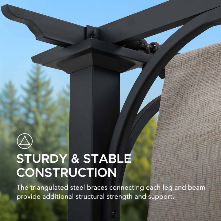 A106005600 Stahl Pergola GIONA - 277cm x 363cm 