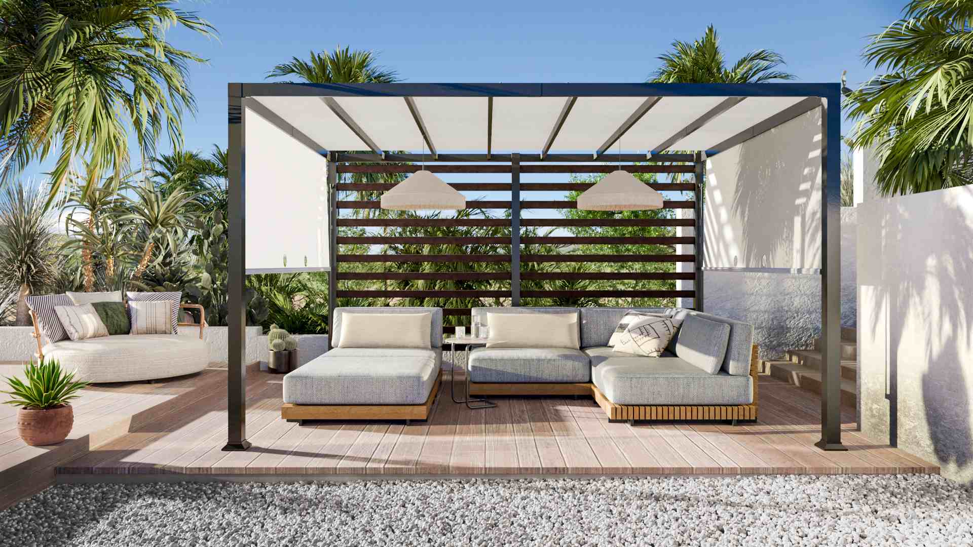 Stahl Pergola OETA - 304cm x 372cm