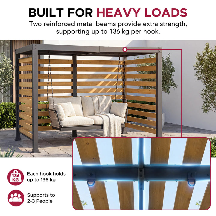 MARAO Steel Pergola 191cm x 313cm