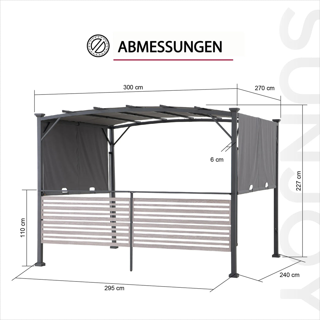 Stoff Whirlpool Pergola Titov - 270cm x 300cm