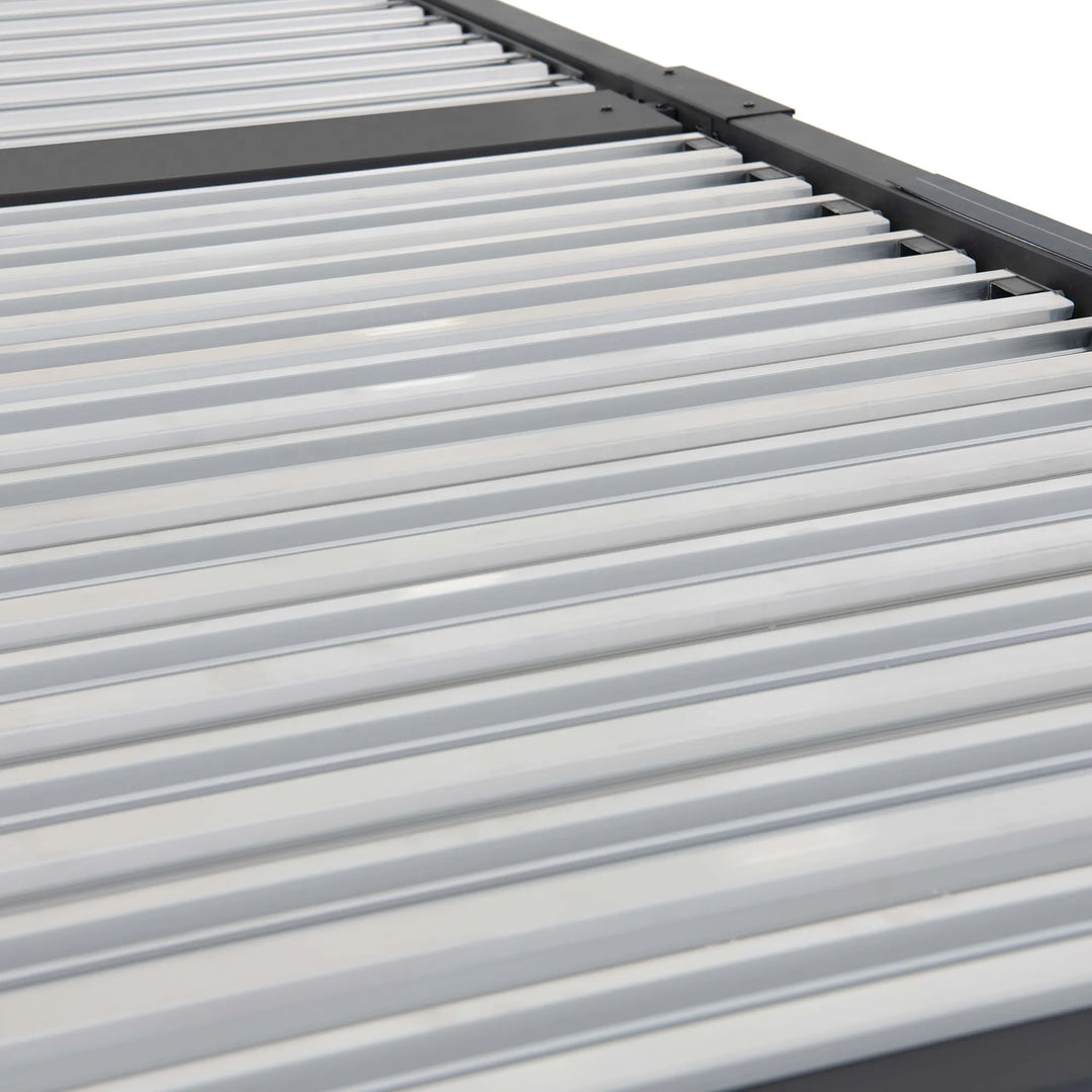 MATTERHORN Modular Multi Lamel Pergola with LED - 306cm x 406cm, Aluminum