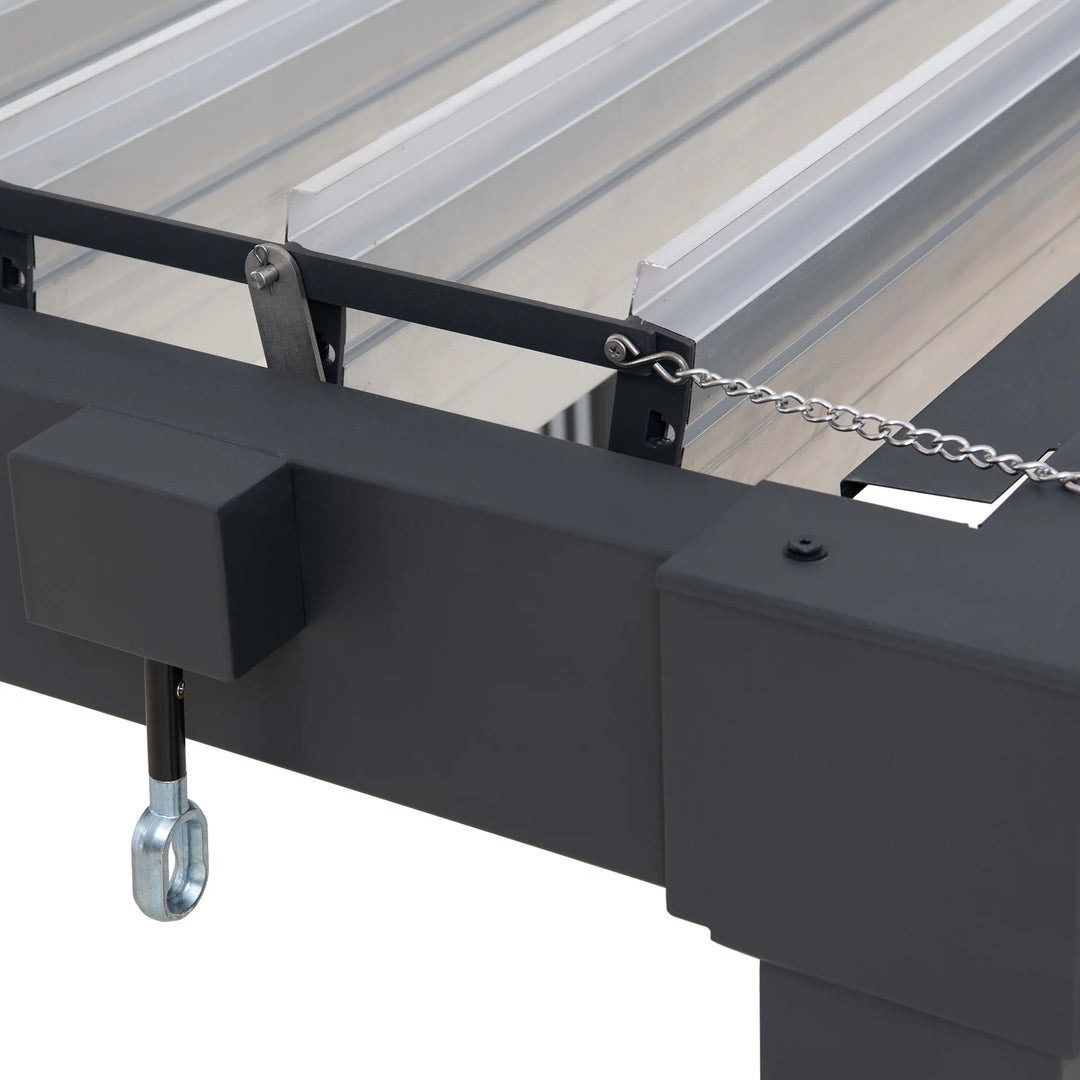 MATTERHORN Modular Multi Lamel Pergola with LED - 306cm x 406cm, Aluminum