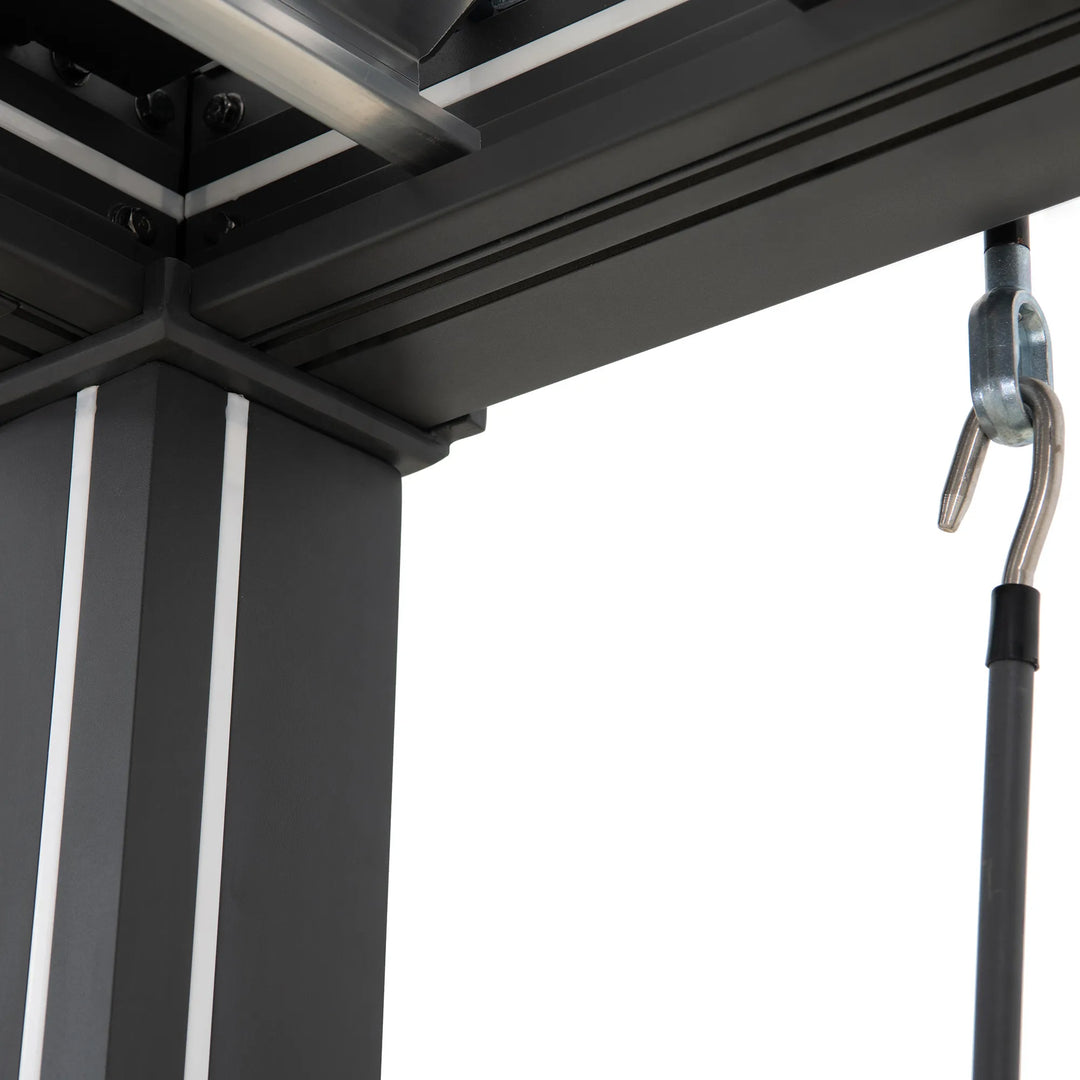 MATTERHORN Modular Multi Lamel Pergola with LED - 306cm x 406cm, Aluminum