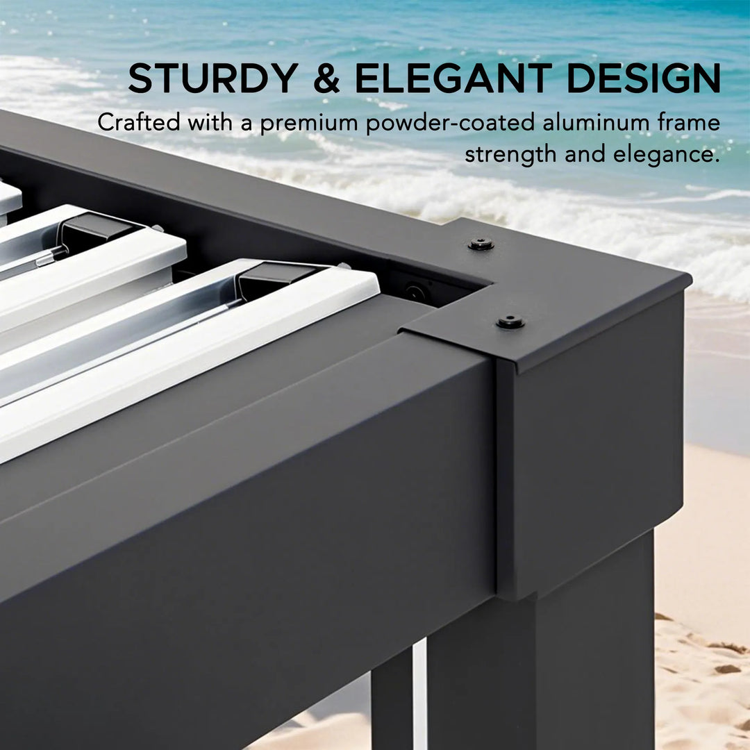 MATTERHORN Modular Multi Lamel Pergola with LED - 306cm x 406cm, Aluminum