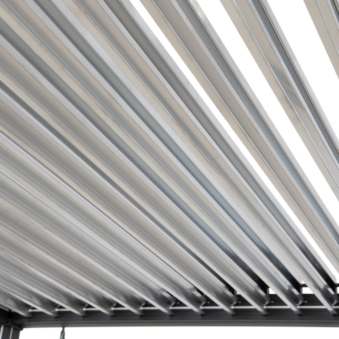 A1060166K0 Modulare Multi Lamellenpergola MATTERHORN mit LED - 3x3m, Aluminium 