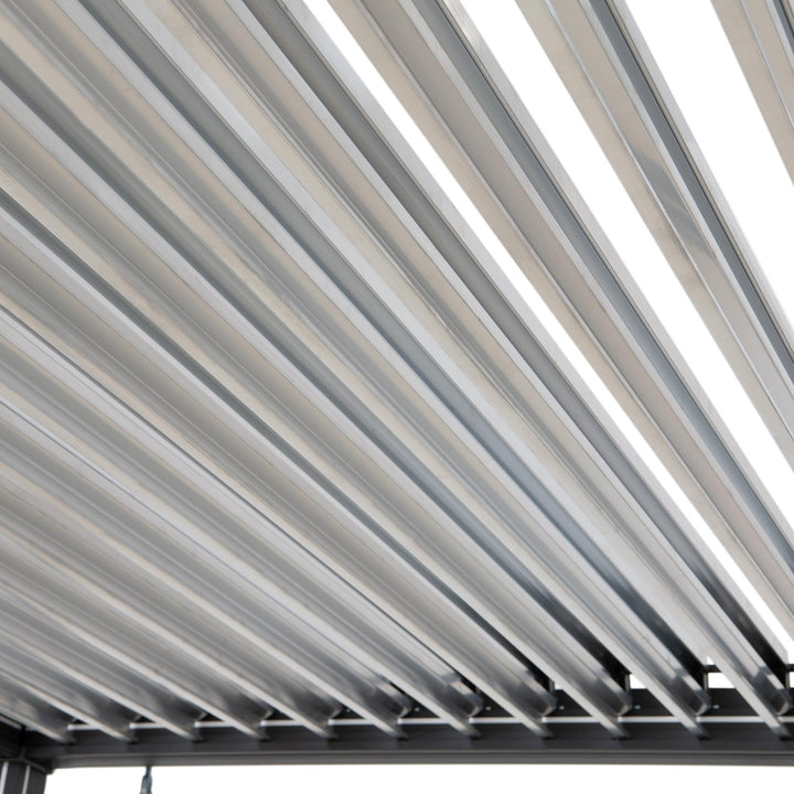 A1060166K0 Modulare Multi Lamellenpergola MATTERHORN mit LED - 3x3m, Aluminium 