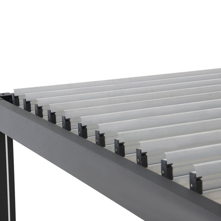 A1060166K0 Modulare Multi Lamellenpergola MATTERHORN mit LED - 3x3m, Aluminium 