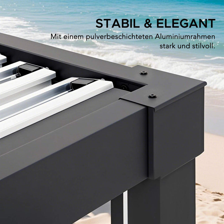 A1060166K0/A1060166F0 Modulare Multi Lamellenpergola MATTERHORN mit LED - 3x3 oder 3x4, Aluminium 