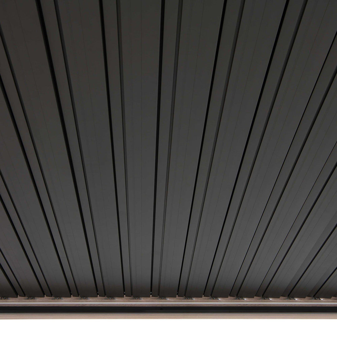 A1060166K2 Modulare Multi Lamellenpergola MATTERHORN mit LED - 306cm x 306cm, Aluminium 