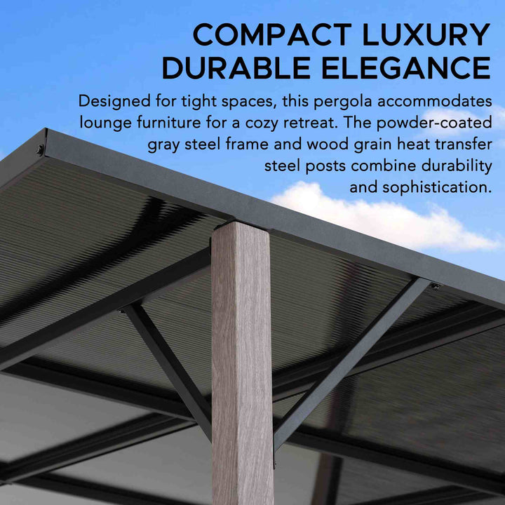 A106020100 Stahl Whirlpool Pergola DENALI - 252cm x 282cm 