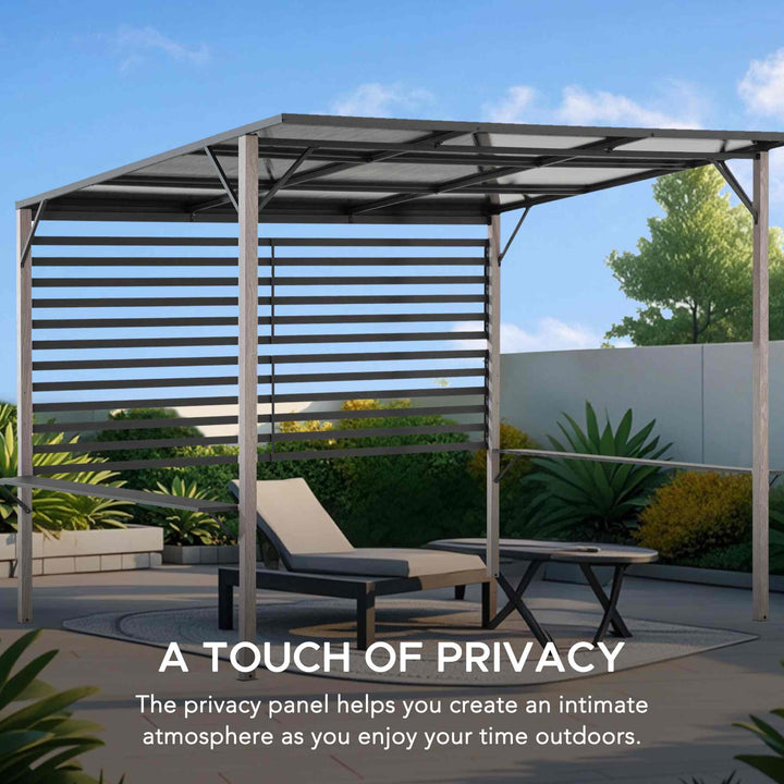 A106020100 Stahl Whirlpool Pergola DENALI - 252cm x 282cm 