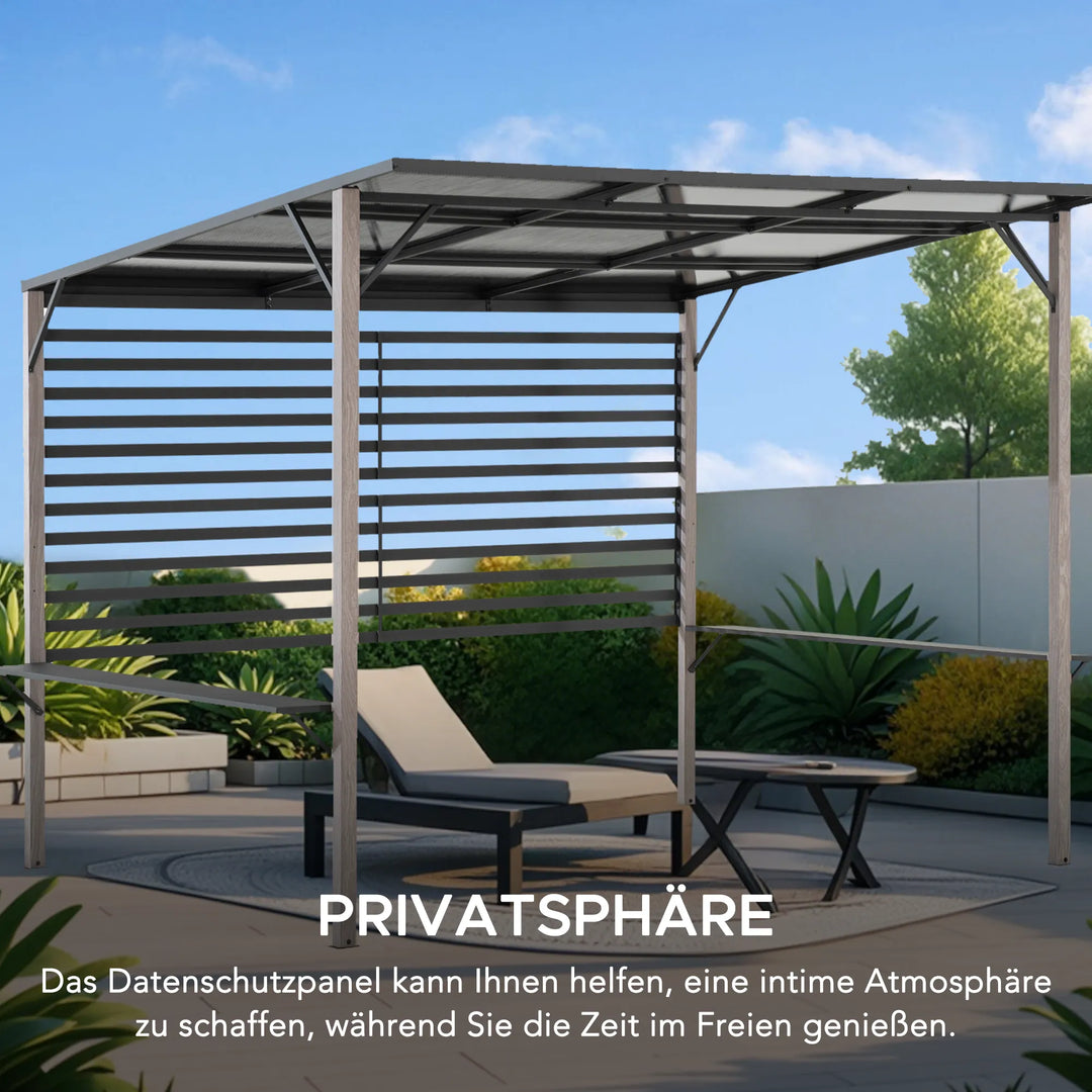 Stahl Whirlpool Pergola DENALI - 252cm x 282cm