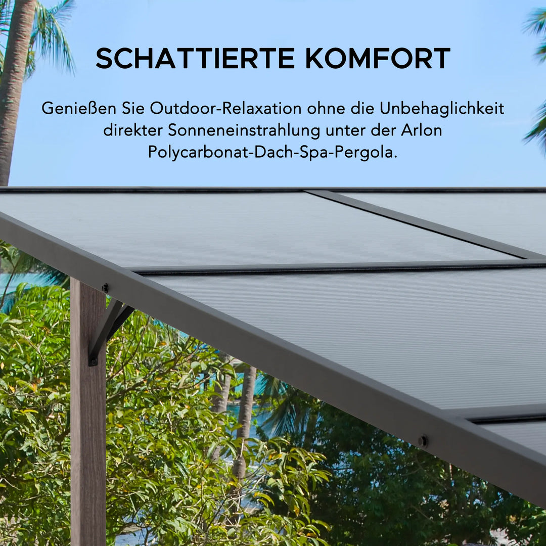 Stahl Whirlpool Pergola DENALI - 252cm x 282cm