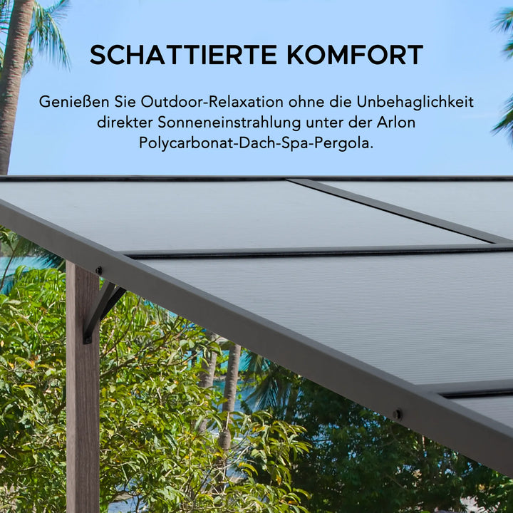 Stahl Whirlpool Pergola DENALI - 252cm x 282cm