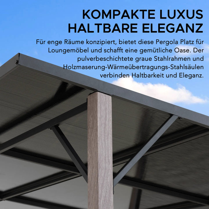 Stahl Whirlpool Pergola DENALI - 252cm x 282cm
