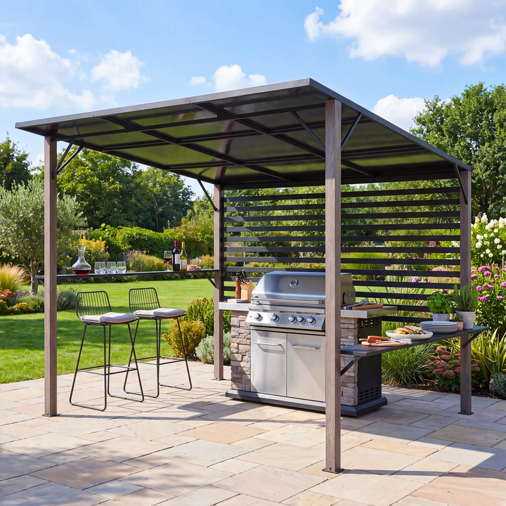 DENALI Steel Whirlpool Pergola - 252cm x 282cm