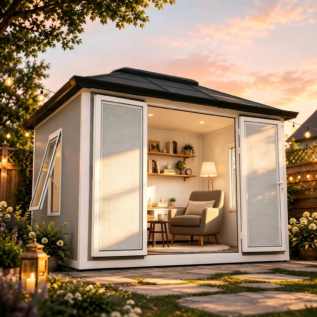 RIGA Shed Heavy-Duty Garden House 302cm x 386cm