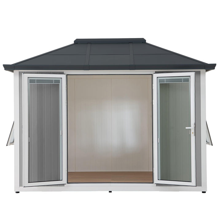A108000702 Alu/Stahl Gartenhaus RIGA - 302cm x 386cm 
