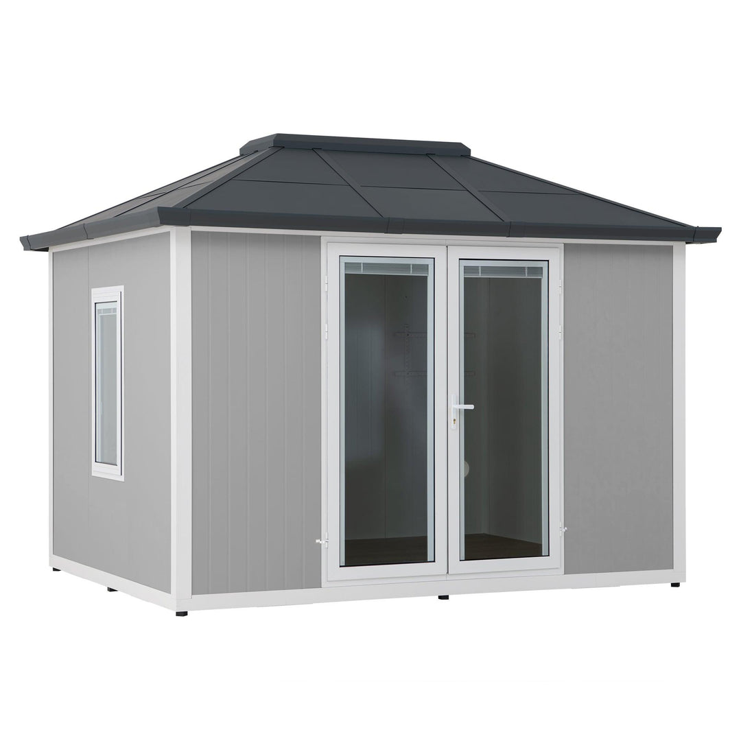 A108000702 Alu/Stahl Gartenhaus RIGA - 302cm x 386cm 