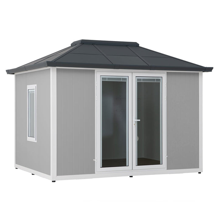 A108000702 Alu/Stahl Gartenhaus RIGA - 302cm x 386cm 