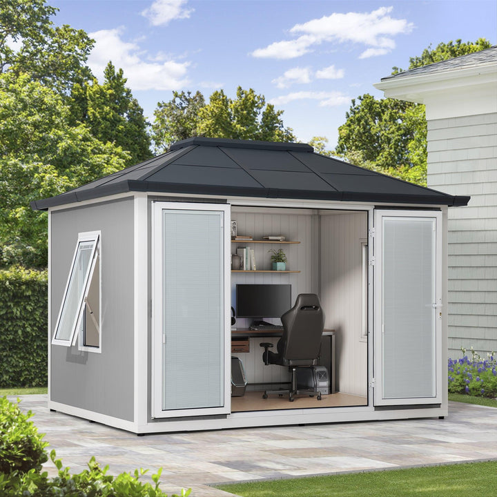 A108000702 Alu/Stahl Gartenhaus RIGA - 302cm x 386cm 