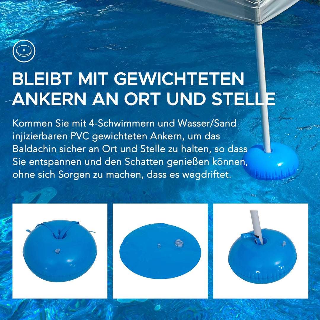 Fabric Swimming Pool Gazebo GRAN - 300cm x 300cm