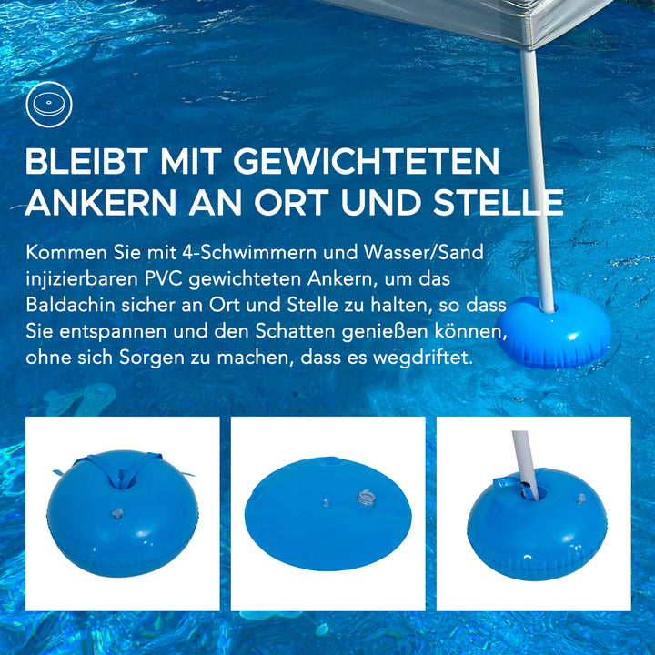 Fabric Swimming Pool Gazebo GRAN - 300cm x 300cm